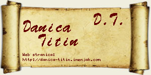 Danica Titin vizit kartica